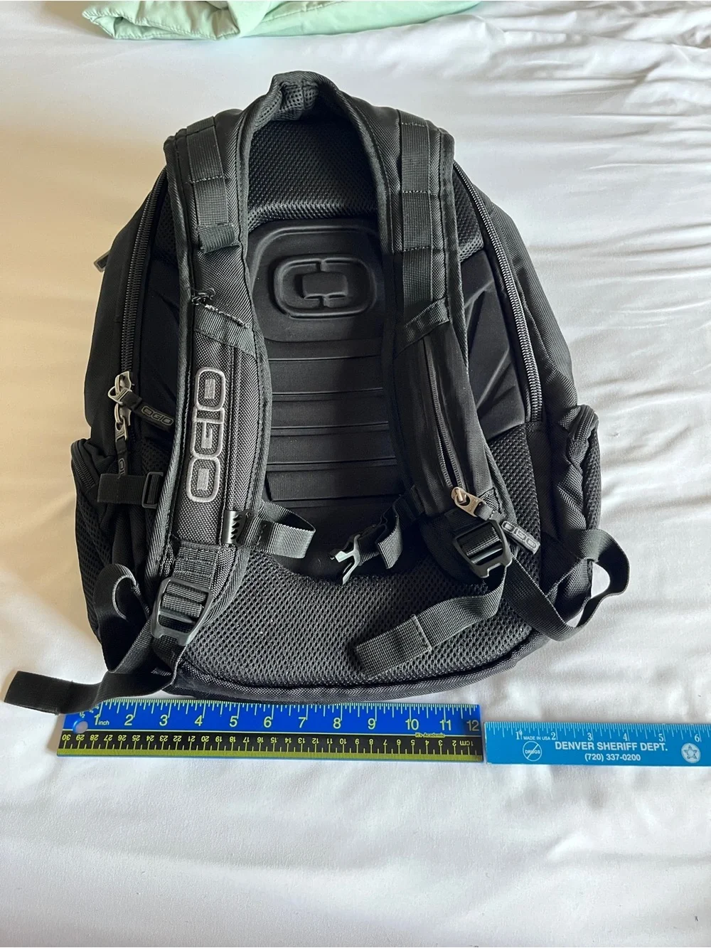OGIO Black Heavy Duty Multi-Pocket Tech Laptop Backpack Travel School Rucksack